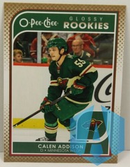 2021-22 Upper Deck O-Pee-Chee Glossy Rookies Gold #R-17 Calen Addison